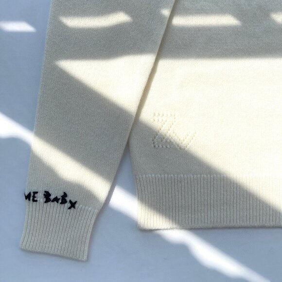 Zadig & Voltaire French Niche V-Neck Cashmere Sweater - Picture 4 of 5